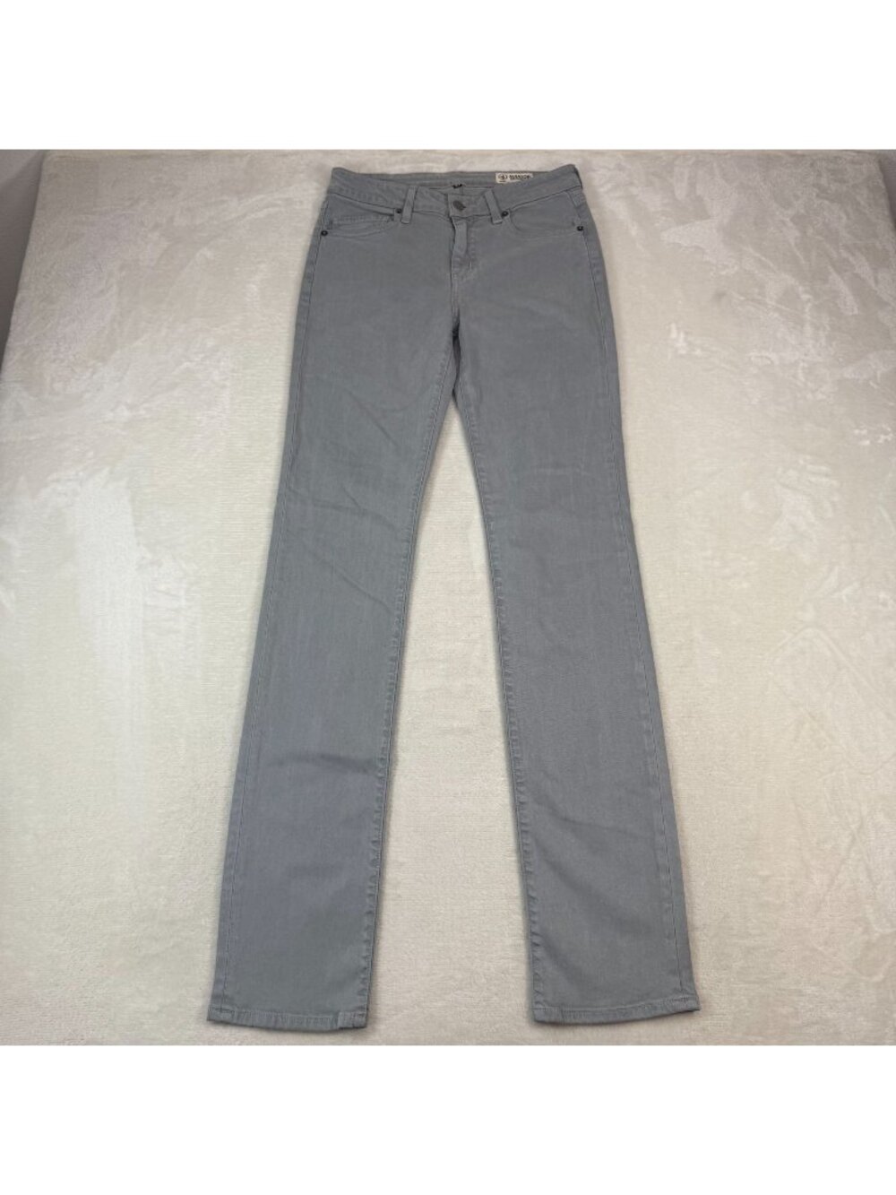 Aviator Fly Straight Jeans Steel Gray Womens 27 Stretch Denim Made In The USA
